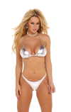 LAME STRING TOP BRA & THONG SET