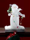 Snowman Stocking Holder and Light