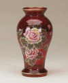 34785 Ruby Colored Rose Vase