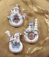 34821 Snowman Photo Frame Ornaments