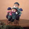 34875 Plush Snowmen on Sled