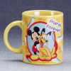 OUT MICKEY MOUSE AND PLUTO CERAMIC DECAL MUG