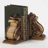 SCROLL AND WICKER PATTERN BOOKENDS