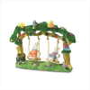 RABBITS ON SWING UNDER ARBOR (WFM-37783)