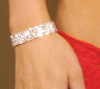 RHINESTONE STRETCH BRACELET W/ 4 ROWS (LIN-113PJ1303)