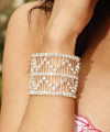 RHINESTONE DOUBLE ROW BRACELET (LIN-113PJ1333)