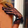 12 PAIR WRIST LENGTH LACE GLOVES