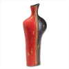 BLACK & RED TALL VASE