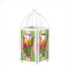 TULIP STAINED GLASS LANTERN-SM