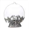 PEWTER SKULL OIL BURNER