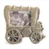 PEWTER STAGECOACH PHOTO FRAME