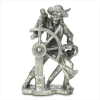 PEWTER PIRATE W/SHIP`S WHEEL