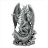 BLACK FIERCE DRAGON FIGURINE