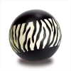 ZEBRA STRIPE BALL - POLYRESIN