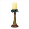 SET 2 PALM TREE CANDLE HOLDERS