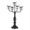 BLACK CANDLEABRA/ACRYLIC BEADS