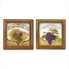 SET OF 2 GRAPES WALL PLAQUES