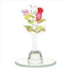 5 MINI ROSES IN GLASS VASE