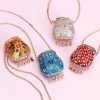 Bead and Rhinestone Purse Pendants