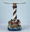 WFM-34737 Lighthouse Table with Glass Top