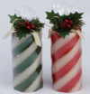 Tall Candy Cane Candles