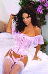 ROMANTIC SATIN BUSTIER WITH G-STRING SET