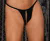 PLUS SIZE VINYL G-STRING W OPEN FRONT