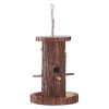 OUT WOOD BARK BIRDFEEDER