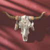 ALAB BULL SKULL WALL CLOCK