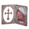 PEWTER FRAME/CROSS ORNAMENT