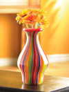 MULTI-COLOR STRIPED VASE (ZFL07-38379)