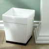 BLACK & WHITE CERAMIC WASTE BASKET (ZFL07-37561)