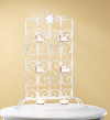 WHITE IRON CANDLE STAND (ZFL07-37429)