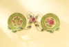 FLORAL PLATES WITH ROSE RACK (ZFL07-35628)