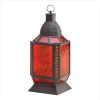 AMBER SQUARE MOROCCAN LANTERN (ZFL07-38372)