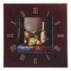 WINE AND FRUIT TILE WALL CLOCK (ZFL07-34566)