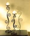 SCROLLWORK TABLETOP CANDLESTICKS (ZFL07-32395)