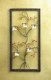 FRAMED METAL TREE CANDLE HOLDER (ZFL07-37603)