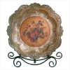 ROSE PLATE WITH STAND (ZFL07-33625)