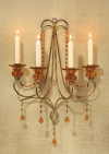 AMBER RAINDROP CHANDELIER (ZFL07-35602)