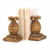ORNATE PINEAPPLE BOOKENDS (ZFL07-36012)
