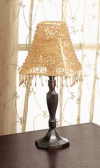 BEADED SHADE CANDLE LAMP (ZFL07-32438)
