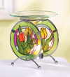 TULIP STAINED GLASS OIL WARMER (ZFL07-37891)