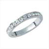 CZ AND STERLING SILVER ETERNITY RING (ZFL07-30054)