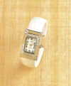 WHITE SILVER CASE CUFF WATCH (ZFL07-36802)