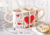 HEART-SHAPED MUG DUO (ZFL07-38222)