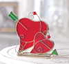 STAINED GLASS HEART CANDLE HOLDER (ZFL07-38224)