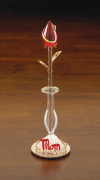 MOM'S GLASS RED ROSE (ZFL07-28205)