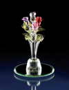 GLASS MIN-ROSE BOUQUET (ZFL07-38041)