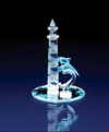 GLASS DOLPHIN LIGHTHOUSE (ZFL07-33919)